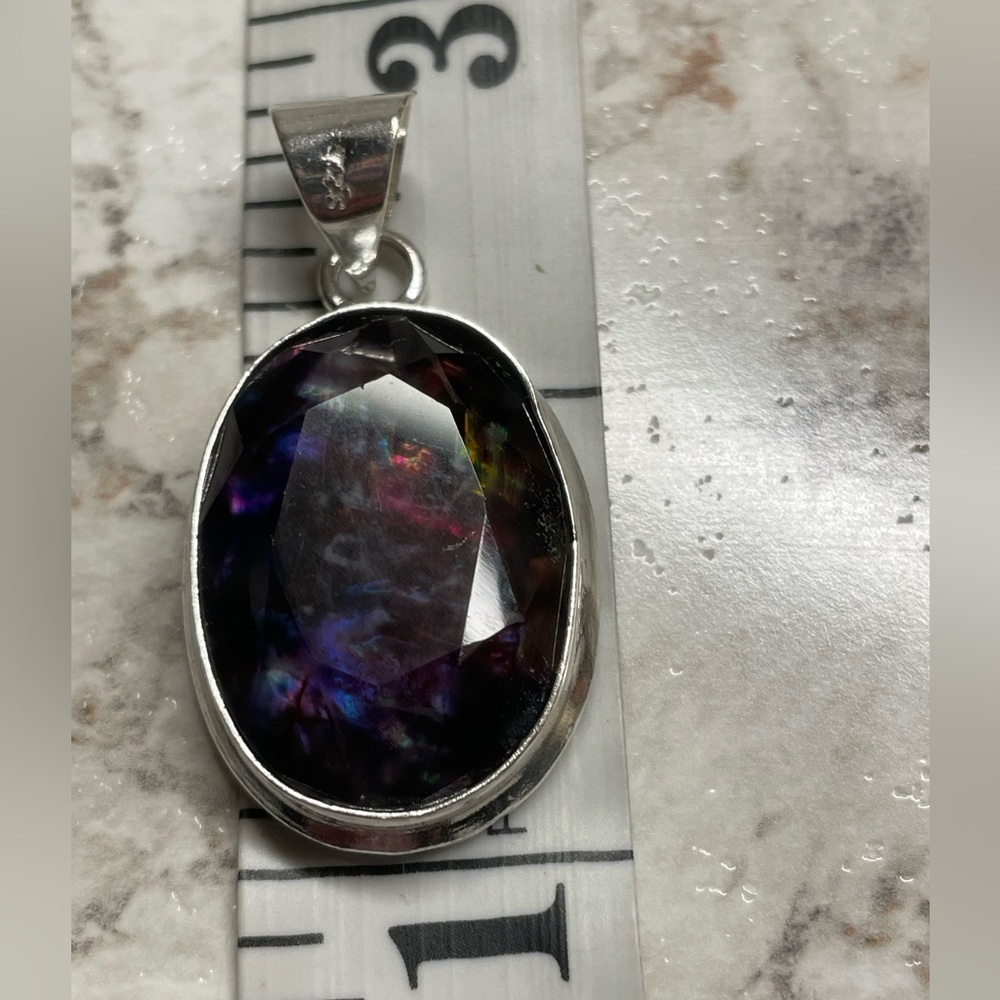 Natural Ammolite Multicolor Pendant  Untreated Gemstone - Picture 10 of 16
